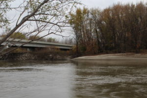 photograph of bridge crossing river